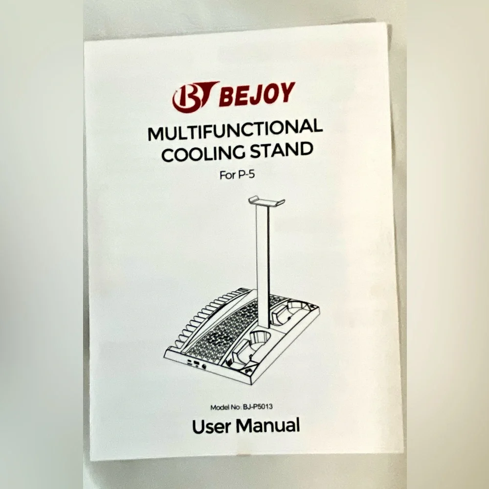 BEJOY Vertical Cooling Fans Stand for PS5 / PS5 Digital Edition, 6 in 1 NEW